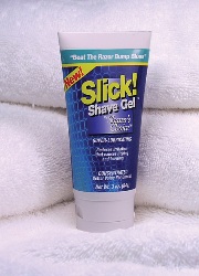 Slick Shave Gel provides the smoothest, closest shave while preventing ingrown hairs and razor bumps